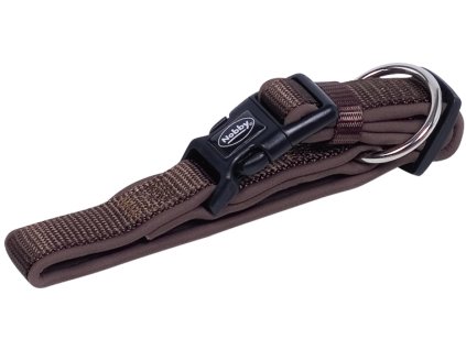 Nobby CLASSIC PRENO obojek neoprén hnědý L/XL 50-65cm