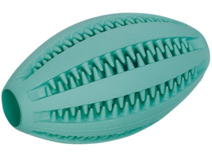 Nobby Dental hračka pro psy gumový míč ragby s mátou 11x6cm