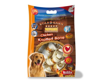Nobby StarSnack BBQ Chicken Knotted Bone pamlsky 113g
