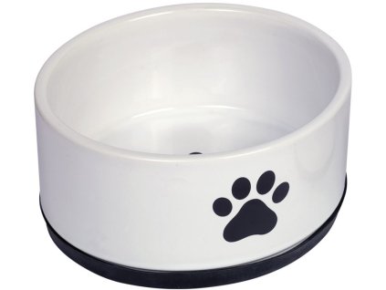 Nobby Paw keramická miska s protiskluzem bílá 17 x 8 cm 1,1l