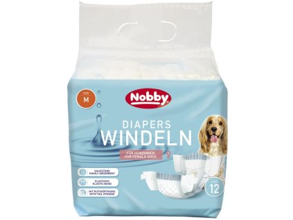 Nobby papírové pleny pro feny M 32-48cm (12 ks)