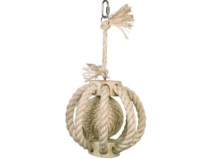 Nobby šplhací kruh bavlna, sisal s míčkem 30 x 14 cm