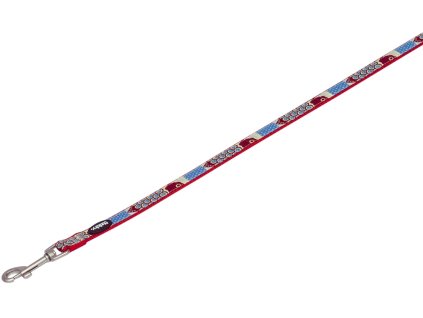 Nobby STYLE vodítko červené nylon M-L 1,20m 20mm