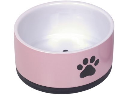 Nobby keramická miska PAW s protiskluzem růžová 17 x 8,0 cm/1,1 l