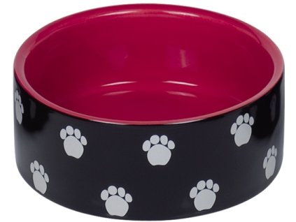 Nobby keramická miska PATA černo-červená 12,0 x 4,5 cm / 0,25 l