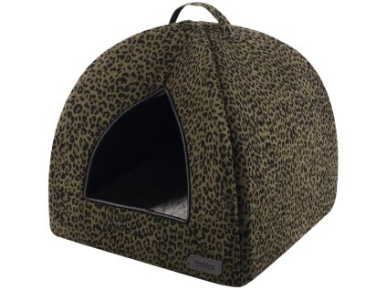 Nobby LEO jeskyně leopard hnědá 38x38x38cm