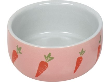 Nobby WORTEL keramická krmná miska pro hlodavce růžová 11x4,5cm/0,3l