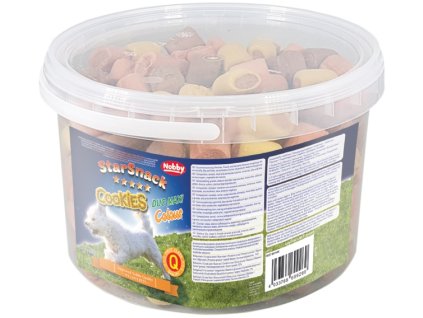 Nobby StarSnack Cookies Duo Maxi Colour pamlskové sušenky 1,3kg