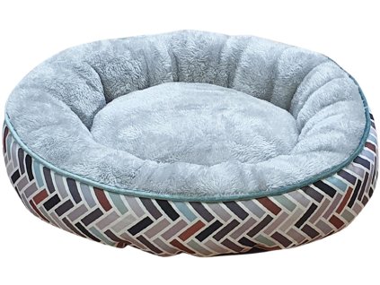 Nobby Classic kulatý pelíšek TONIS světle šedá 50x15cm