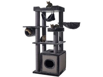 Nobby škrabadlo pro kočky FARIS tmavě šedá 70 x 60 x 173 cm