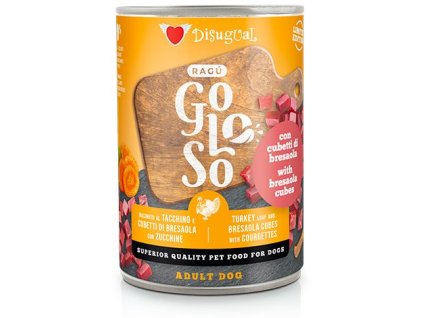 Disugual Dog Gurmánské krůtí Ragú s kostky bresaoly a cukety 400g