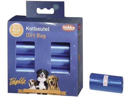 Nobby TidyUp sáčky na exkrementy modré 20 rolí