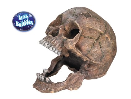 Nobby vzduchovací akvarijní dekorace lebka 13,5 x 20 x 16,5 cm