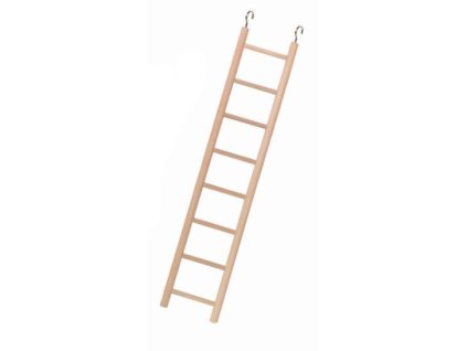 Nobby dřevěný závěsný žebřík pro papoušky 7 příček 34cm