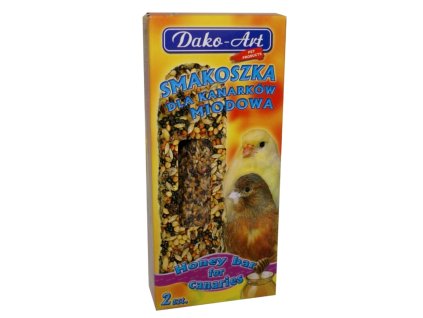 Tyčinka kanár s medem Dako (2 ks)