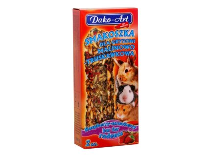 Tyčinka hlodavec s malinami a jahodami Dako (2 ks)