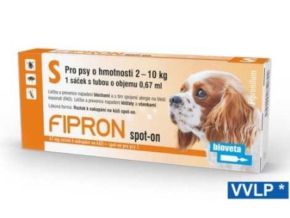 FIPRON spot-on pro psy S, 1 x 0,67 ml