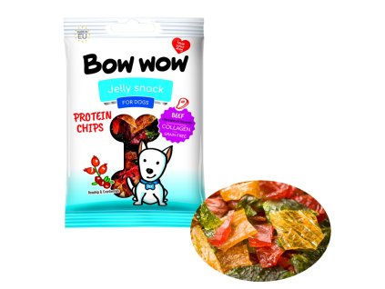 Bow wow poch. Kolagenové chipsy 60g