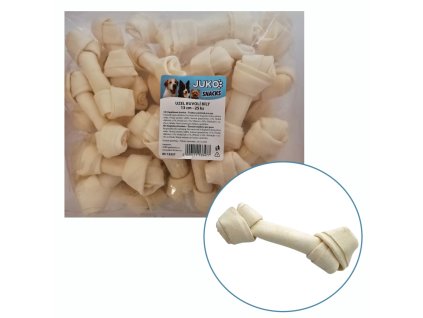 Uzel buvolí bílý JUKO Snacks 13 cm (25 ks)
