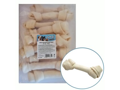 Uzel expandovaný bílý JUKO Snacks 21 cm (10 ks)