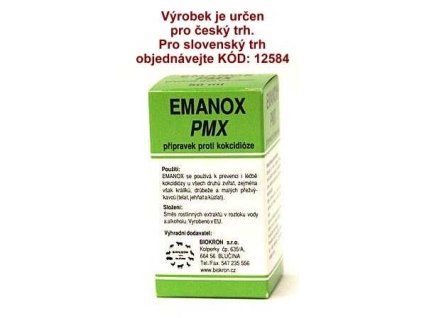 EMANOX PMX 50 ml !CZ! přírodní doplněk k lepšímu zvládnutí parazitárních problémů