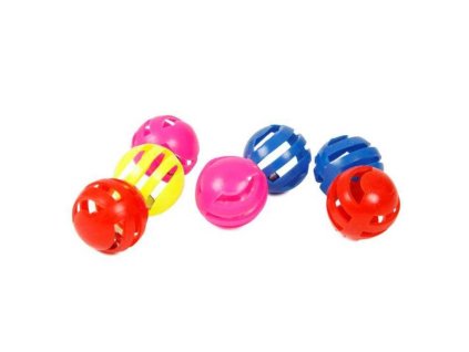 Set balónků pro kočky s rolničkou 3 cm (7 ks)