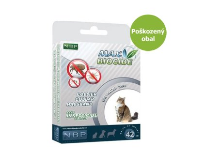 Max Biocide Collar Cat repelentní obojek, kočka 42 cm !CZ! - Poškozený obal - SLEVA 30 %