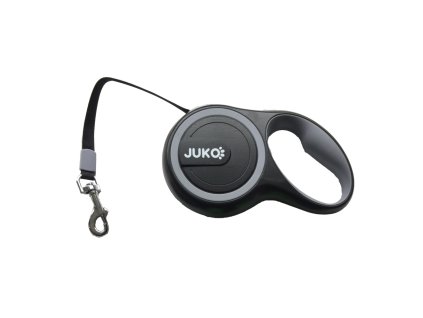 Samonavíjecí vodítko tape šedá S 15 kg 3 m