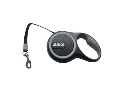 Samonavíjecí vodítko tape šedá M 25 kg 5 m