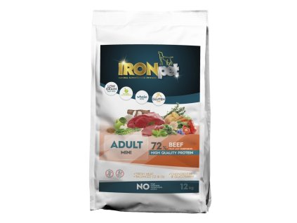 IRONpet Dog Mini Adult Beef (Hovězí) 12 kg
