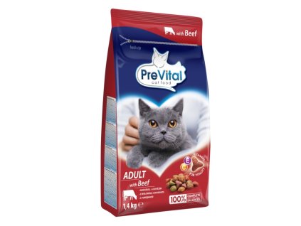 PreVital kočka hovězí 1,4 kg