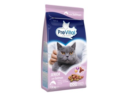 PreVital kočka senior losos 1,4 kg