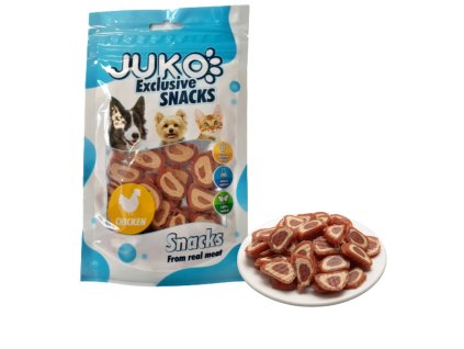 Chicken & Pollock chips JUKO Snacks 70 g