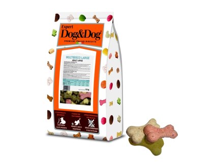 Dog & Dog Expert Multibisco velké sušenky 15 kg