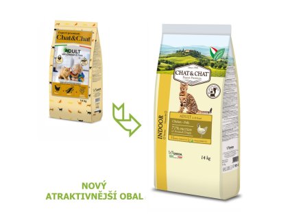 Chat & Chat Adult Indoor Chicken 14 kg
