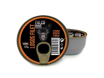 FALCO DOG losos filet, konzerva 120 g