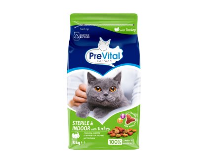 PreVital Kočka Sterile Krůta 8 kg