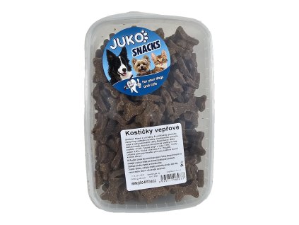 Kostičky vepřové JUKO Snacks, dóza 600 g Expirace 12/2025