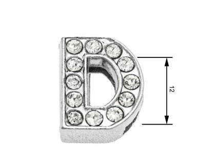 Navlékací písmenka D 12 mm