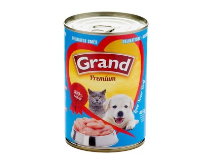 GRAND konz. štěně,kočka Delikates mas.směs 405g
