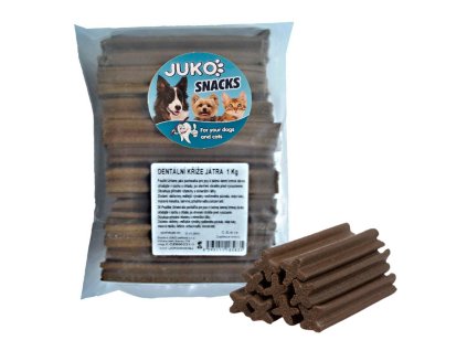 Dentální kříž Játra JUKO Snacks 1 kg