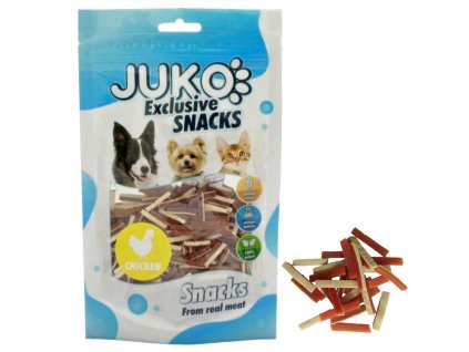 Mini Chicken, Liver & Fish Stick JUKO Snacks 70 g