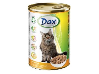 Dax Cat kousky drůbeží, konzerva 415 g
