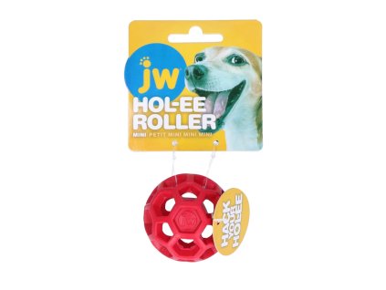JW Hol-EE děrovaný míč 5cm Mini - červený