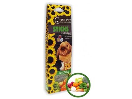 FINE PET Tyčinka Hlodavec zelenina 2ks/110g