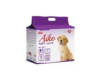 Podložka absorbční pro psy Aiko Soft Care 60x58cm100ks