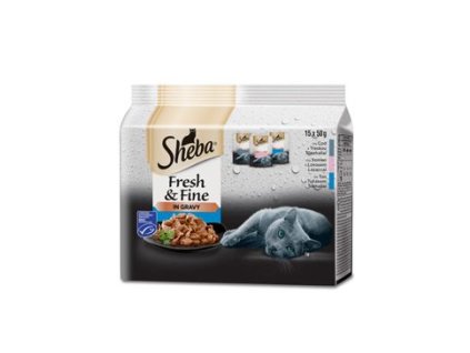 Sheba kapsa Fresh&Fine rybí výběr 15x50g