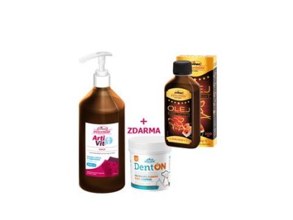 VITAR ArtiVit Sirup 1000ml+DentON100g+losos olej 200ml