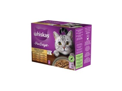Whiskas kaps. Pure Delight drůbeží výběr v želé 12x85g