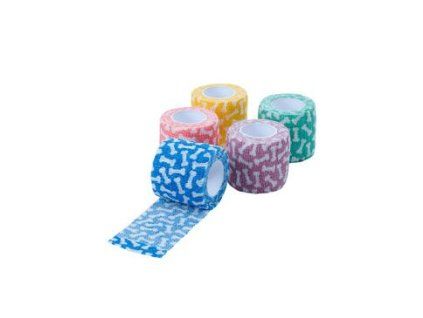 Obinadlo elast. Fun-Flex 5cmx4,5m, Bones mix 10ks